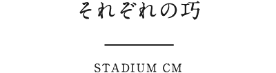 それぞれの巧 STADIUM CM